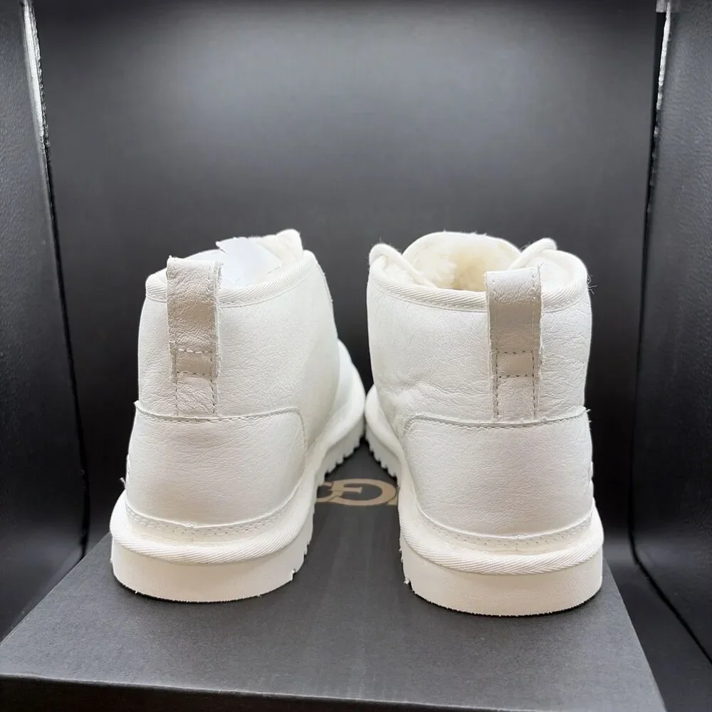 Ugg Neumel Leather White Mens Size 9 Winter Boots 1133777-WWH